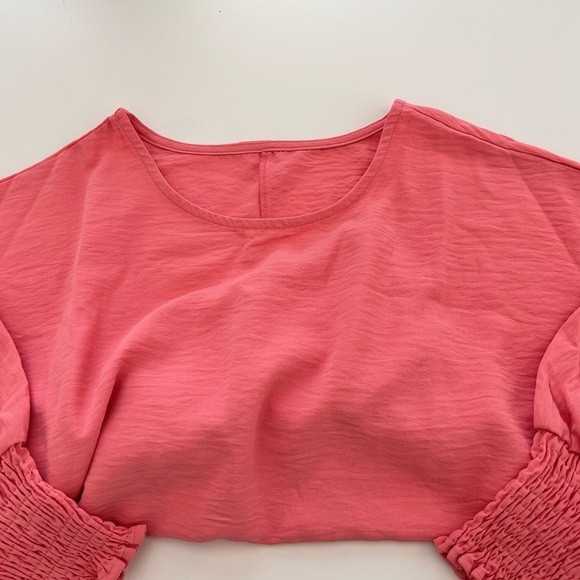 Women’s Peach Oversized Pullover Top size Large - Picture 6 of 7